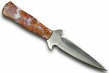 Knife With Colorful Agate Inlays #370842-1